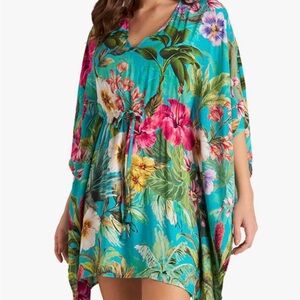 Jantzen women’s palms and tropics June kaftan cover up